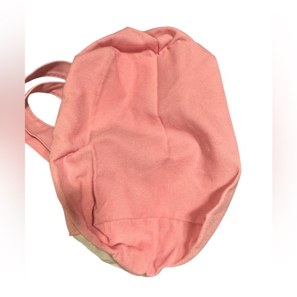 Trader Joe's Mini Pastel Canvas Tote Bag Pink  Limited Edition Spring 2025 - Picture 3 of 7